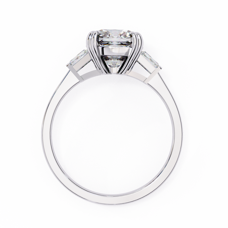14k IGI certified cushion ring with E-F color VVS-VS clarity diamonds 117