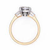 14k IGI certified cushion ring with E-F color VVS-VS clarity diamonds 117