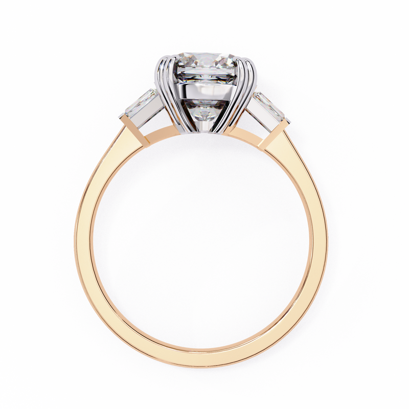 14k IGI certified cushion ring with E-F color VVS-VS clarity diamonds 117