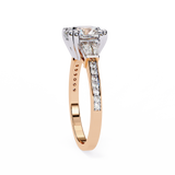 14k IGI certified cushion ring with E-F color VVS-VS clarity diamonds 117