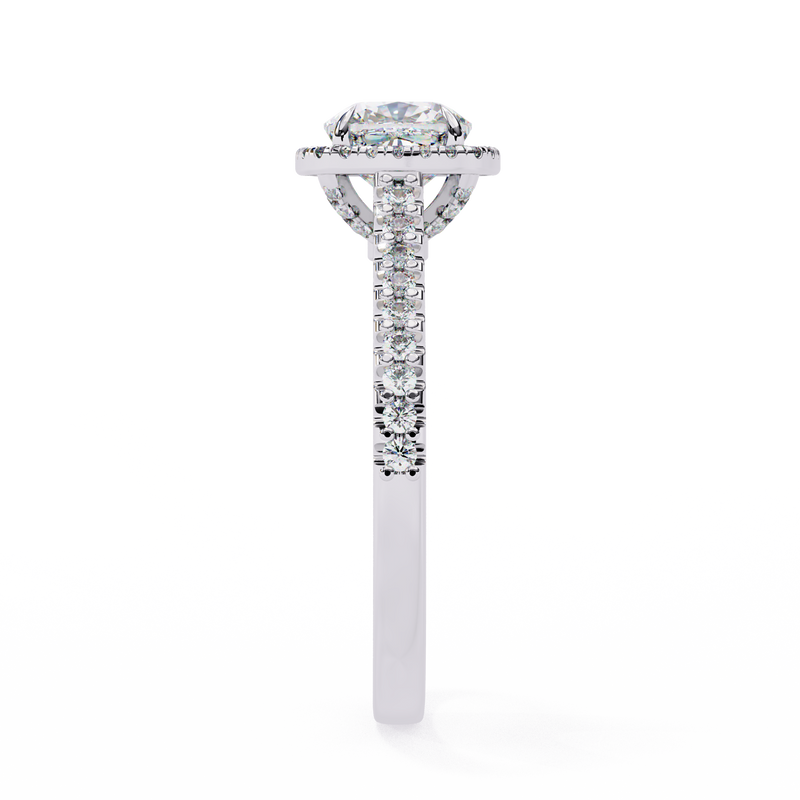 14k IGI certified cushion ring with E-F color VVS-VS clarity diamonds 121