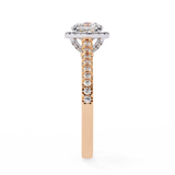 14k IGI certified cushion ring with E-F color VVS-VS clarity diamonds 121
