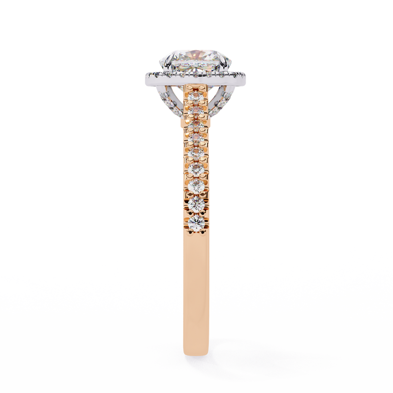 14k IGI certified cushion ring with E-F color VVS-VS clarity diamonds 121