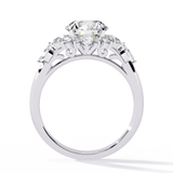 14k IGI certified round ring with E-F color VVS-VS clarity diamonds 182