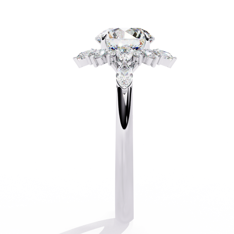 14k IGI certified round ring with E-F color VVS-VS clarity diamonds 182