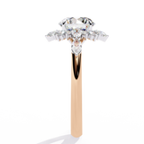 14k IGI certified round ring with E-F color VVS-VS clarity diamonds 182