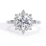 14k IGI certified round ring with E-F color VVS-VS clarity diamonds 182