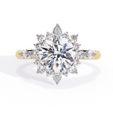 14k IGI certified round ring with E-F color VVS-VS clarity diamonds 182
