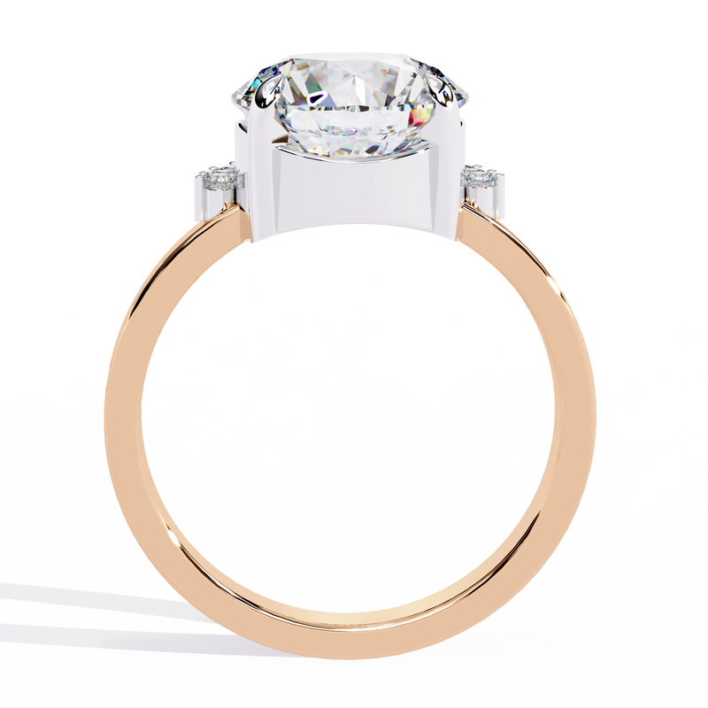 14k IGI certified round ring with E-F color VVS-VS clarity diamonds 184