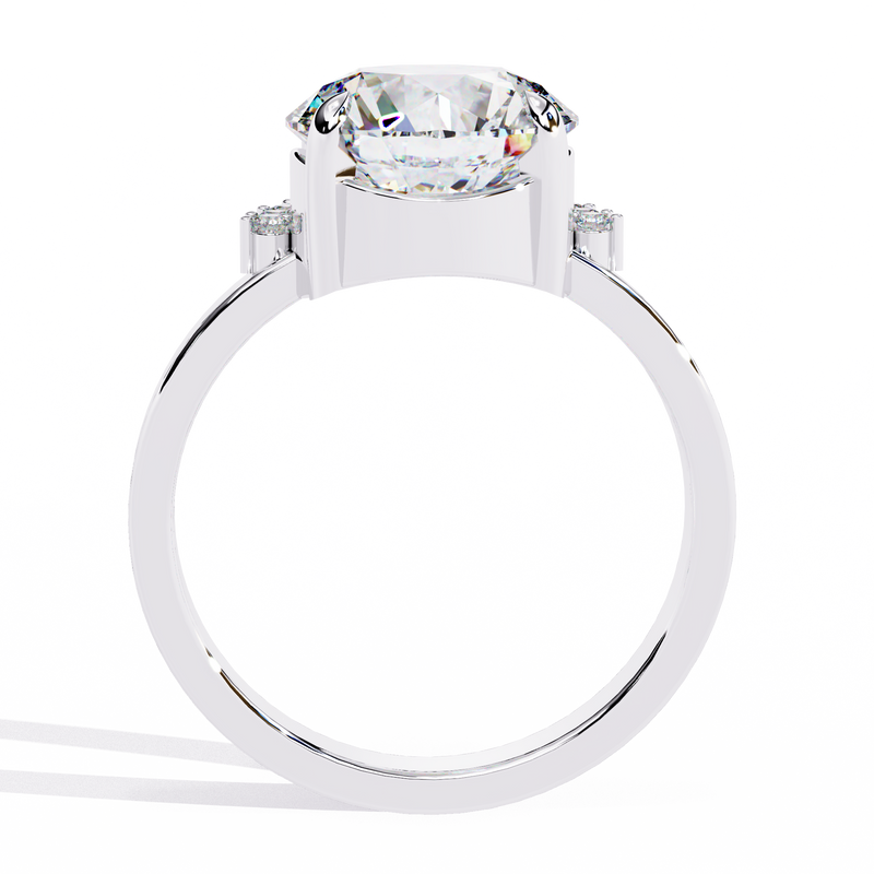 14k IGI certified round ring with E-F color VVS-VS clarity diamonds 184