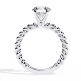 14k IGI certified round ring with E-F color VVS-VS clarity diamonds 185