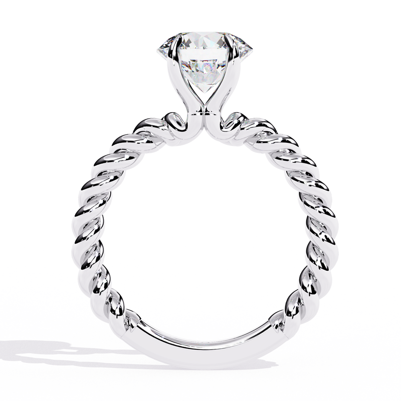 14k IGI certified round ring with E-F color VVS-VS clarity diamonds 185