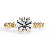 14k IGI certified round ring with E-F color VVS-VS clarity diamonds 185
