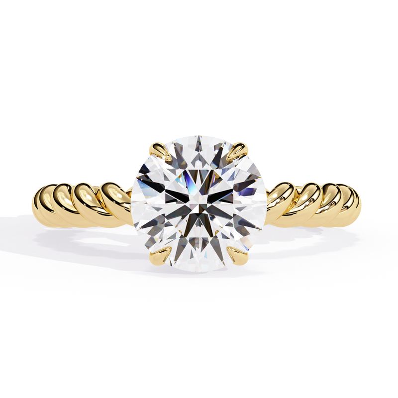 14k IGI certified round ring with E-F color VVS-VS clarity diamonds 185