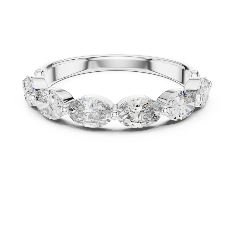 Ladies Ring DDLR-002@7 - White Gold - Image