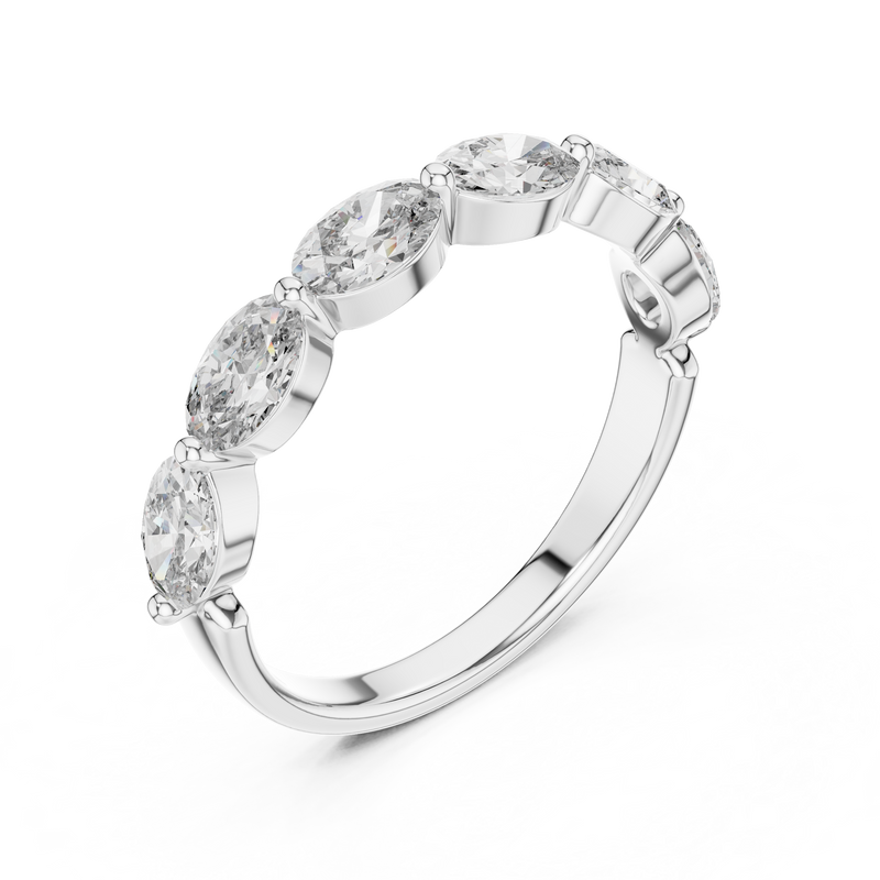 Ladies Ring DDLR-002@7 - White Gold - Image