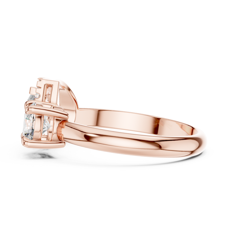 Ladies Ring DDLR-003@7 - Rose Gold - Image