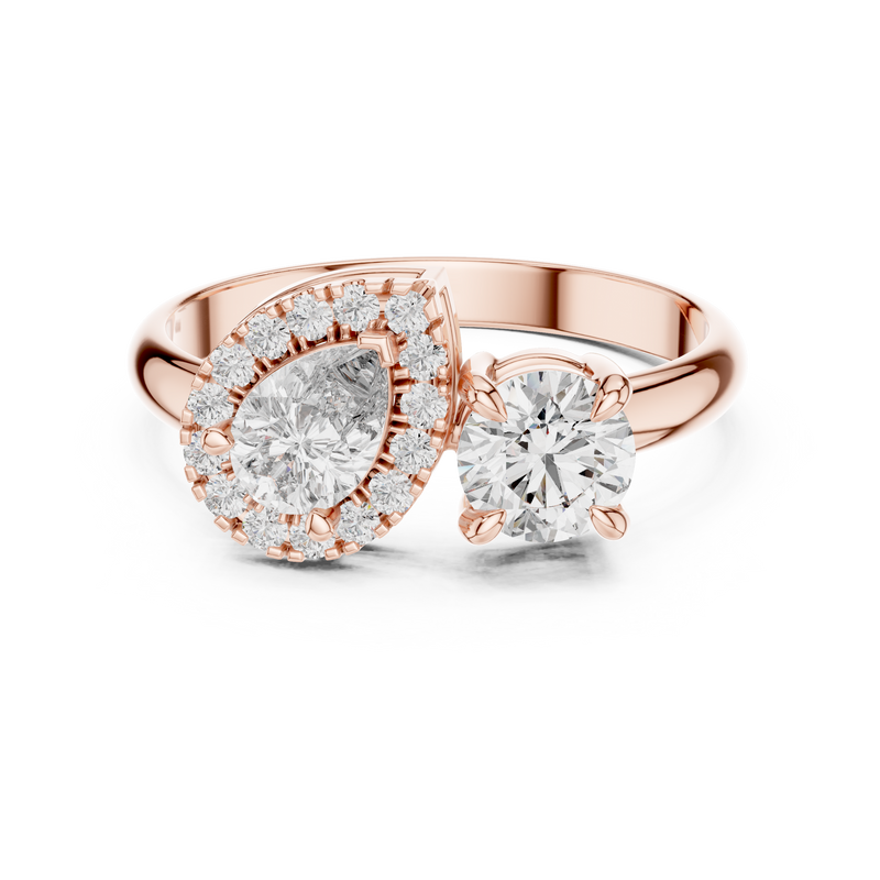 Ladies Ring DDLR-003@7 - Rose Gold - Image