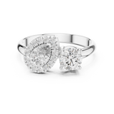 Ladies Ring DDLR-003@7 - White Gold - Image