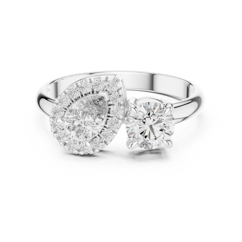 Ladies Ring DDLR-003@7 - White Gold - Image