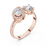 Ladies Ring DDLR-003@7 - Rose Gold - Image
