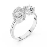 Ladies Ring DDLR-003@7 - White Gold - Image