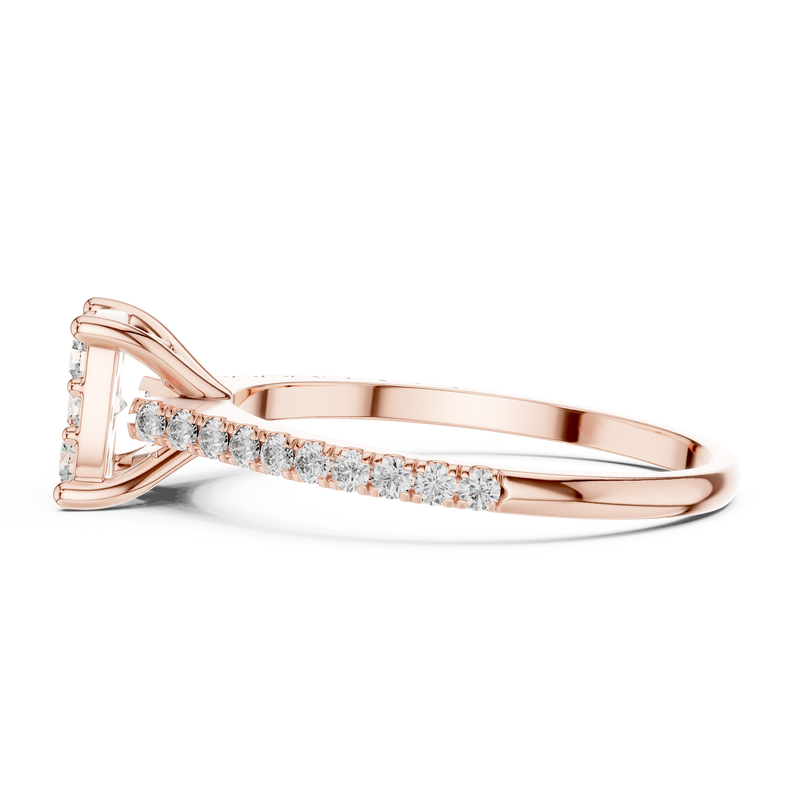 Ladies Ring DDLR-004@7 - Rose Gold - Image