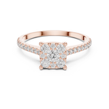 Ladies Ring DDLR-004@7 - Rose Gold - Image