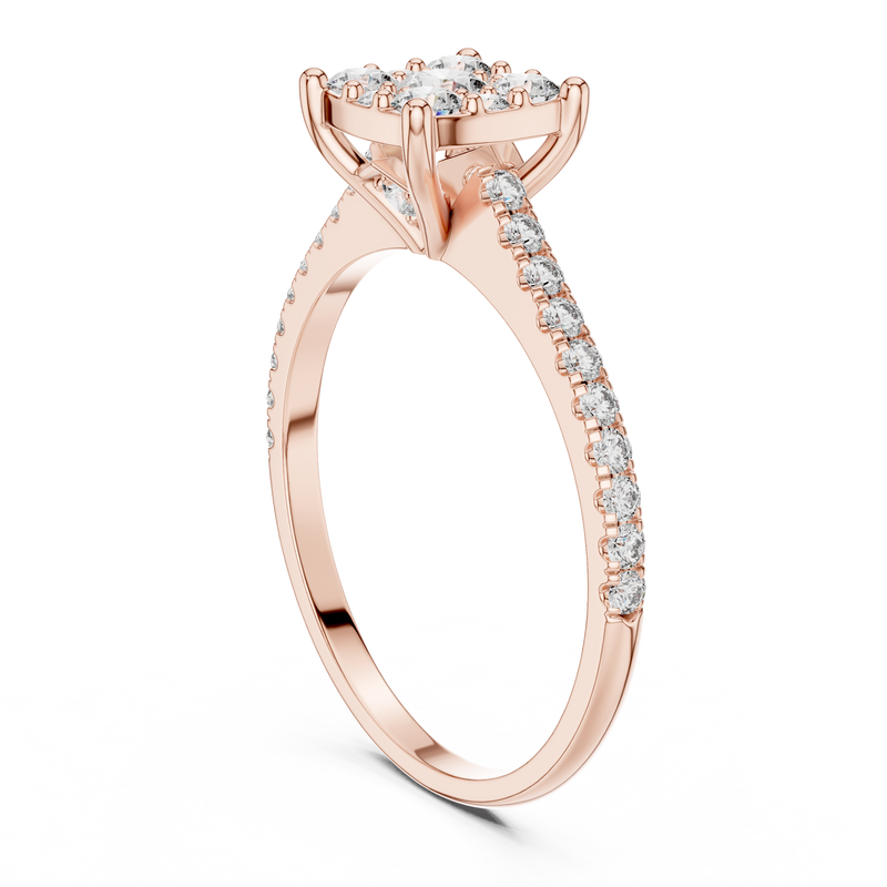 Ladies Ring DDLR-004@7 - Rose Gold - Image