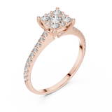 Ladies Ring DDLR-004@7 - Rose Gold - Image
