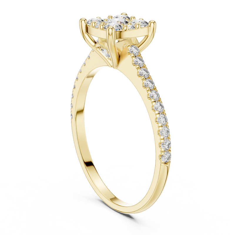 Ladies Ring DDLR-004@7 - Yellow Gold - Image