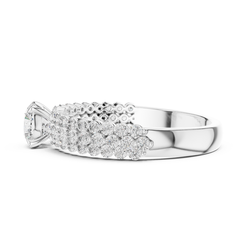Ladies Ring DDLR-005 - White Gold - Image
