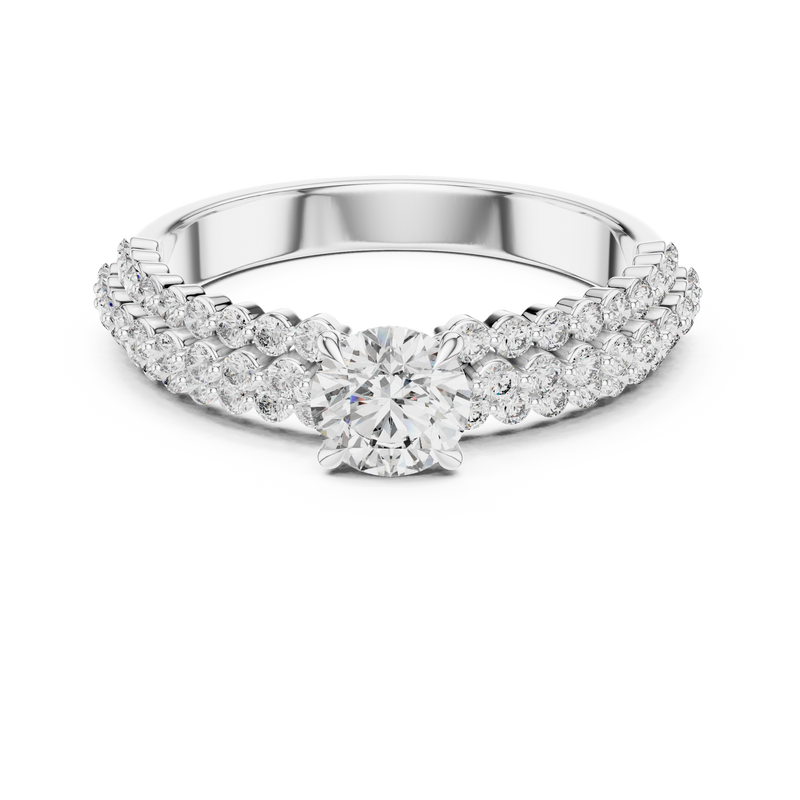Ladies Ring DDLR-005 - White Gold - Image
