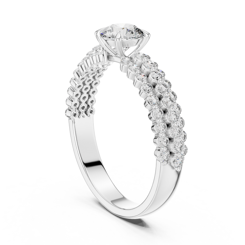 Ladies Ring DDLR-005 - White Gold - Image