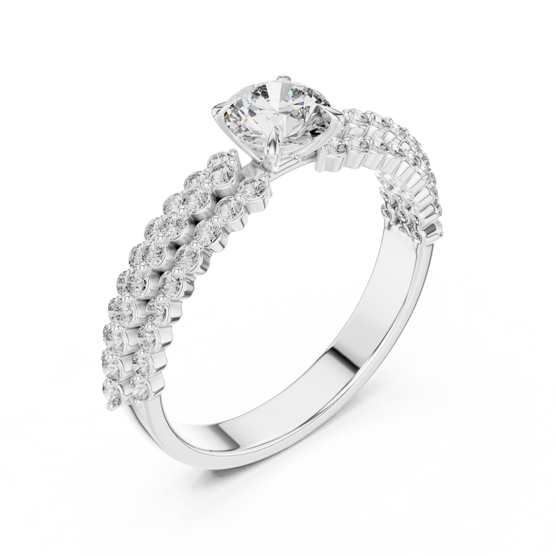 Ladies Ring DDLR-005 - White Gold - Image