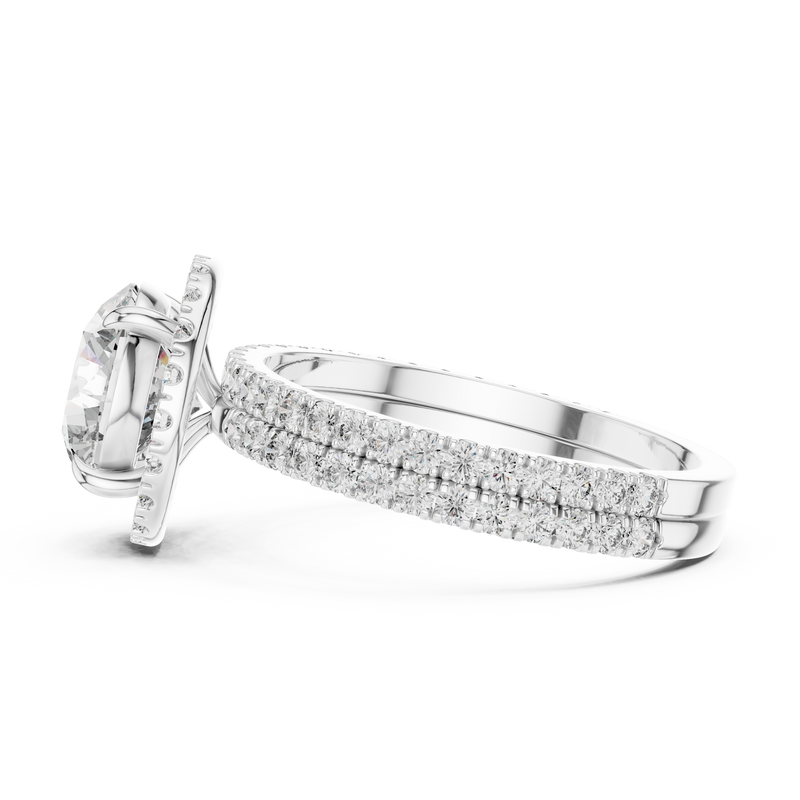 Ladies Ring DDLR-006 - White Gold - Image