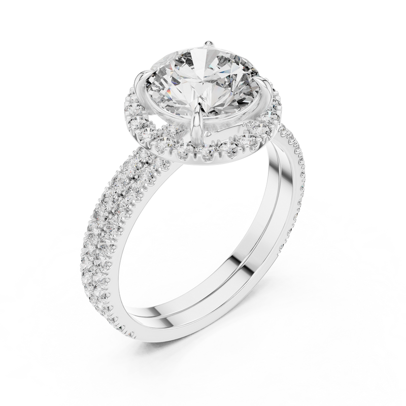 Ladies Ring DDLR-006 - White Gold - Image