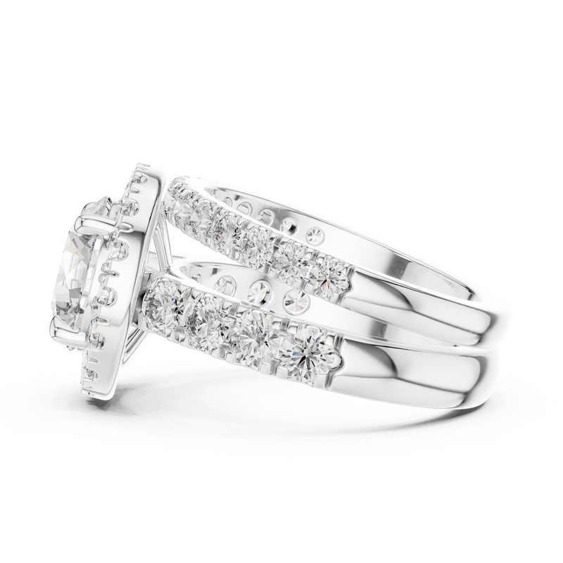 Ladies Ring DDLR-007@7 - White Gold - Image