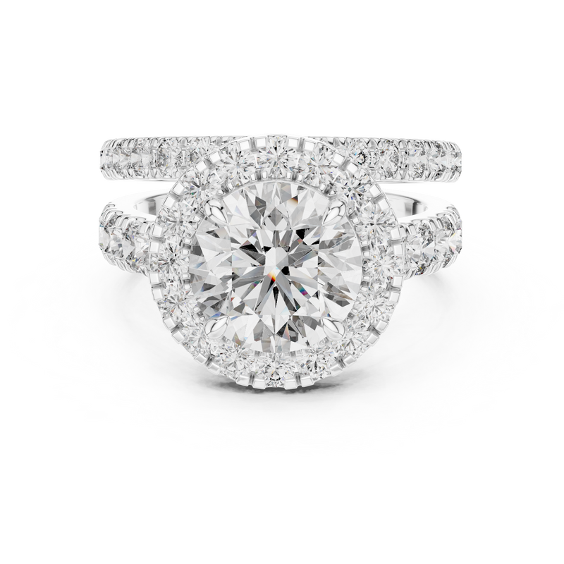 Ladies Ring DDLR-007@7 - White Gold - Image