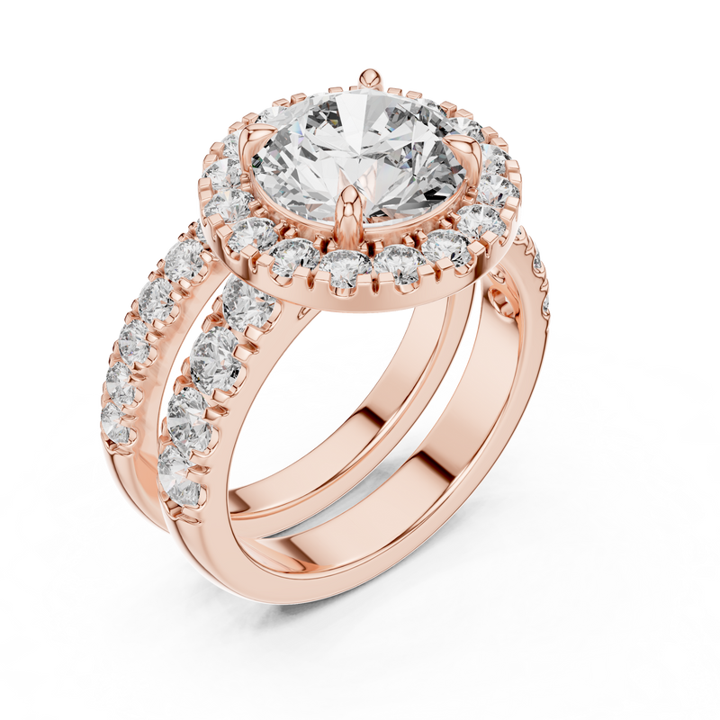 Ladies Ring DDLR-007@7 - Rose Gold - Image