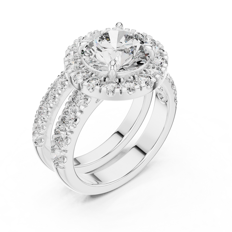 Ladies Ring DDLR-007@7 - White Gold - Image