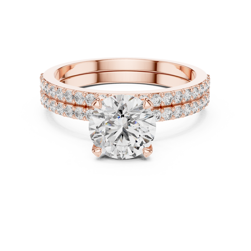 Ladies Ring DDLR-008@7 - Rose Gold - Image