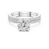 Ladies Ring DDLR-008@7 - White Gold - Image