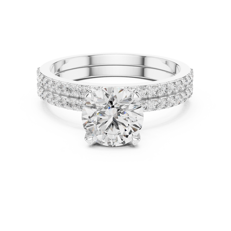 Ladies Ring DDLR-008@7 - White Gold - Image