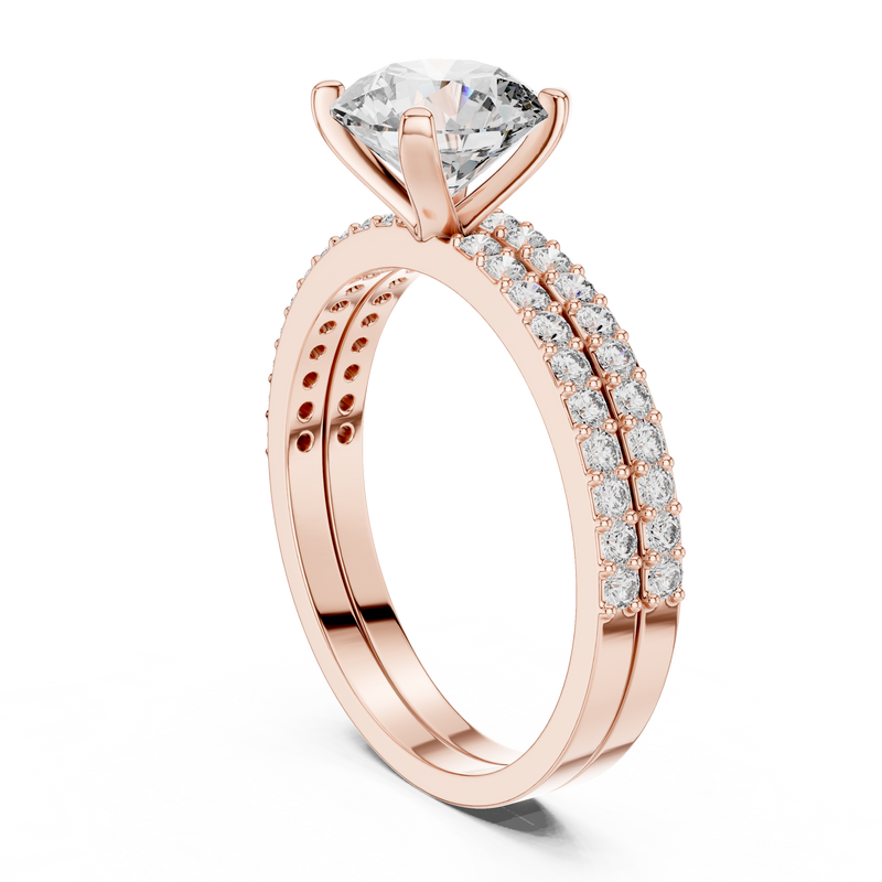 Ladies Ring DDLR-008@7 - Rose Gold - Image