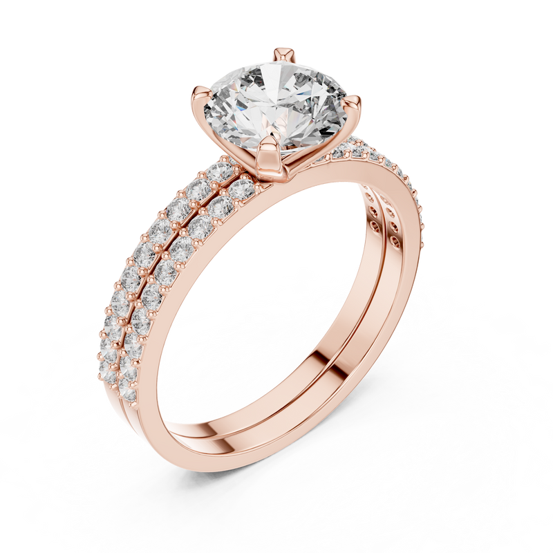 Ladies Ring DDLR-008@7 - Rose Gold - Image