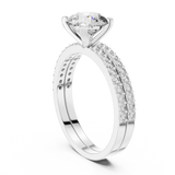 Ladies Ring DDLR-008@7 - White Gold - Image