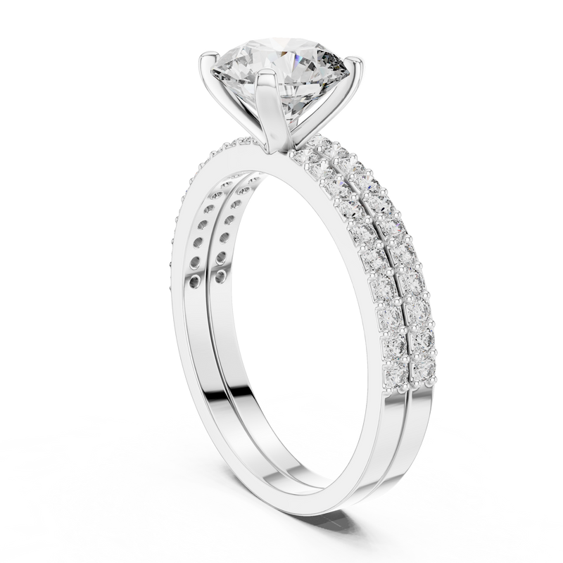 Ladies Ring DDLR-008@7 - White Gold - Image
