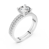 Ladies Ring DDLR-008@7 - White Gold - Image