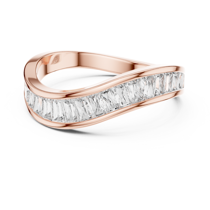 Ladies Ring DDLR-009@7 - Rose Gold - Image
